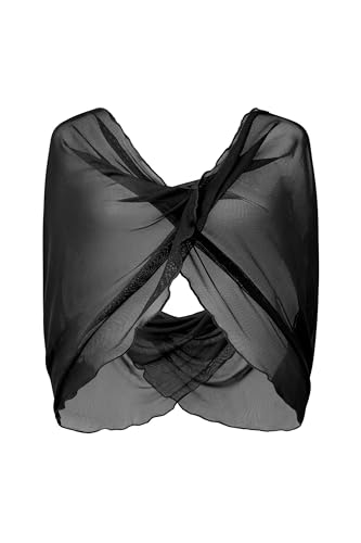 Coucoland Shawl Wraps for Women - Sheer Chiffon Shawl Elegant Soft Wraps for Evening Dress Wedding 7