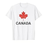 Canadian Flag Shirt for Women Men Kids Vintage Canada T-Shirt