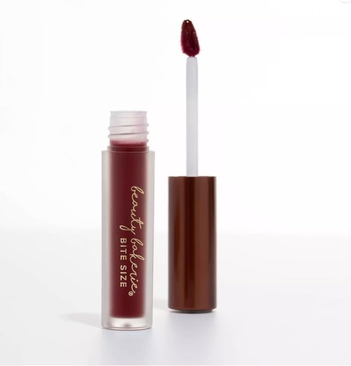 Beauty Bakerie Bitesized Lip Whip Liquid Lipstick for Women, Hydrating Moisturizer Lip Gloss Lip Tint, Long Lasting Waterproof Lip Stain Matte or Metallic, 2.5mL, Cranberry Stiletto