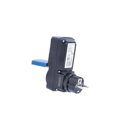 as - Schwabe Personenschutz-Zwischenstecker 30 mA – Schutzkontakt 230 V, 16 A max. 3500 W – Personenschutz-Stecker zum Schutz vor Stromschlägen - Funktionsanzeige und Testschaltung – IP44, 45230