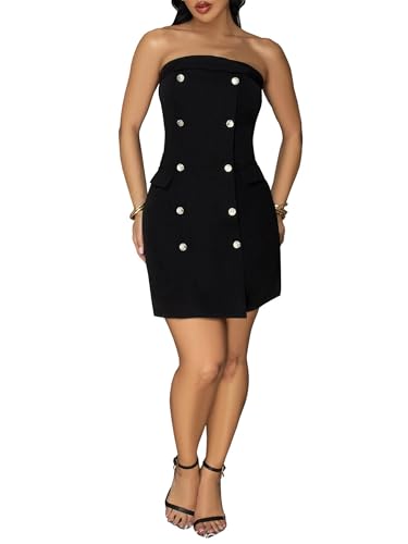 Image of Figdaw Adjustable Straps Rhinestone Bodycon Dress for Women Special Occasions