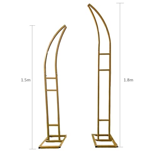 Arco de jardín de metal con estructura curvada resistente para enredaderas y fiestas 4