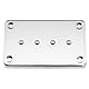 Artec EBC4 Keramik Sidewinder Mudbucker Style Bass Tonabnehmer Hals Pickup 30K für Epiphone/USA SG/EB Style E-Bass, Chrom