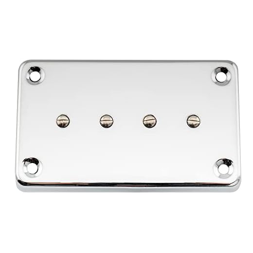 Artec EBC4 Cerámico Estilo Sidewinder Mudbucker Pastilla Bajo Mástil Pickup 30K para Bajo Eléctrico estilo Epiphone/USA SG/EB, Cromado