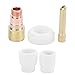 Ceramic Welding Cup​ Set, Ceramic Welding Cup Set White Nozzle Kit for WP-17/18/26 Arc Welding, Tools