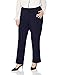 Rafaella Women's Plus Size Curvy Fit Gabardine Slim Leg Pant, Navy, 16W