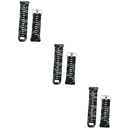 Lot de 3 bracelets de rechange en silicone confortables pour montres