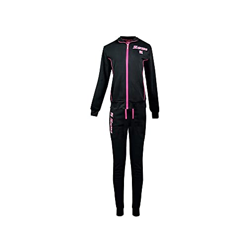 Rebeca Shop Mono Homewear Mujer Deporte Sudaderas Con Cremallera Y Bolsillos Varios Modelos Cómodos Y Calientes Adecuado Para El Invierno, WZ01 Negro/Magenta, L Cover