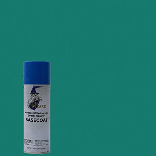 Dip Wizard Hydrographic Paint 12 Ounce Aerosol Spray Can Base Coat Hydro Graphic Film Water Transfer Printing Hydro Dipping Dip Paint (South Beach Blue)