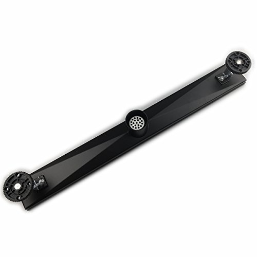 Neodrain Professional Black 24-Inch Linear Shower Drain Manufacturer With Removable Capsule Pattern Grate, 304 Stainless Steel Rectangle Shower Floor Drain- Adjustable Leveling Feet,Hair Strainer #TOP6