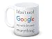 Produktbild I don't need Google my wife knows everything - Hochwertigen Kaffee Tee Tasse