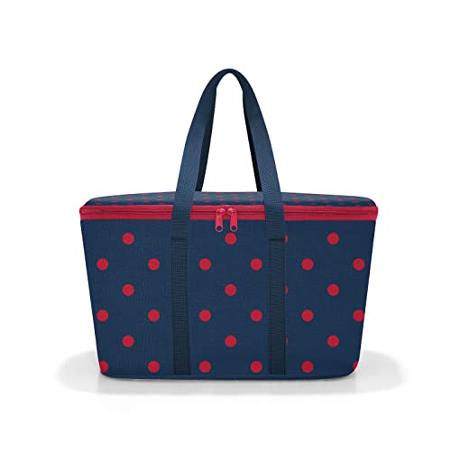 reisenthel coolerbag Mixed dots red - Kühltasche aus hochwertigem Polyestergewebe – Ideal für das Picknick, den Einkauf und unterwegs