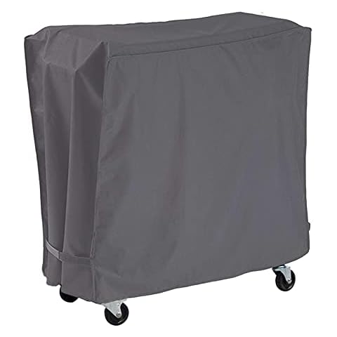 AKEfit Patio Cooler Cart Cover Waterproof with UV Coating, Fits Most 80 Quart Rolling Cooler Cart Cover Outdoor Beverage Cart Patio Ice Chest Protective Covers 34" L 19" W 31" H(Grey) Cover
