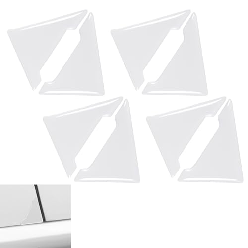VYNZOR 8 Pcs protection portiere voiture,Fibre de Housses Anti-Rayures pour Coin de Portière de Voiture,Couverture Anti-Collision Décoratif pour Coins Porte...
