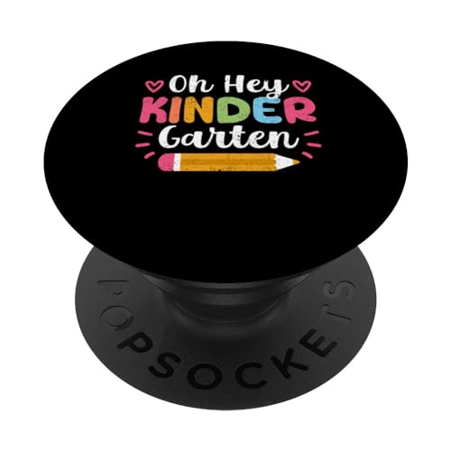 Oh Hey Kindergarten Funny Rack To School Professor Elève PopSockets PopGrip Interchangeable