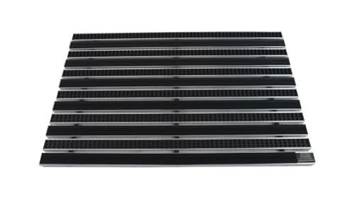 EMCO Eingangsmatte DIPLOMAT 22mm Gummi + Bürsten schwarz Fußmatte...