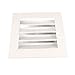 9.8 x 9.8 inch Shed Vent Square Louver Vent Grille Shed Roof Vent, Aluminum Alloy Gable Vent Waterproof Wall Vent Rainproof Air Vents Cover for Ceiling Wall Houses Attics