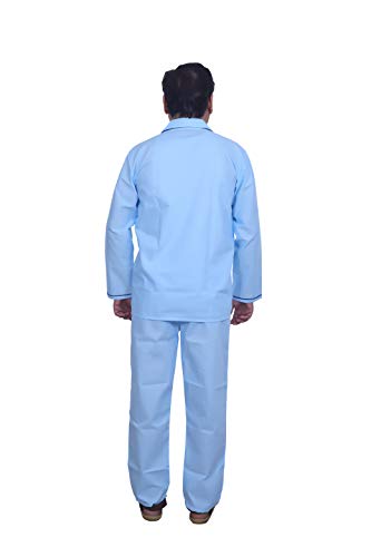 Image of Emperor Men's Cotton Plain /Solid Night Suit Pack of 1