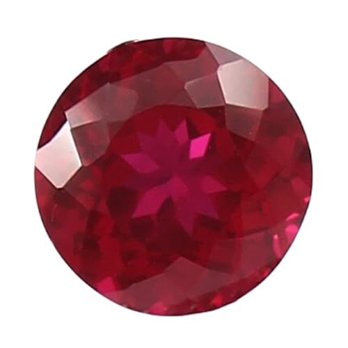 Rubis naturel rond 6mm pour remplacer une pierre perdue sur bague