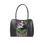 Sac en cuir véritable peint à la main.