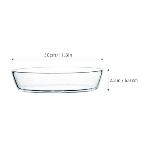 Plat de cuisson en verre raffiné 2400 ml pour four de haute gastronomie - 3