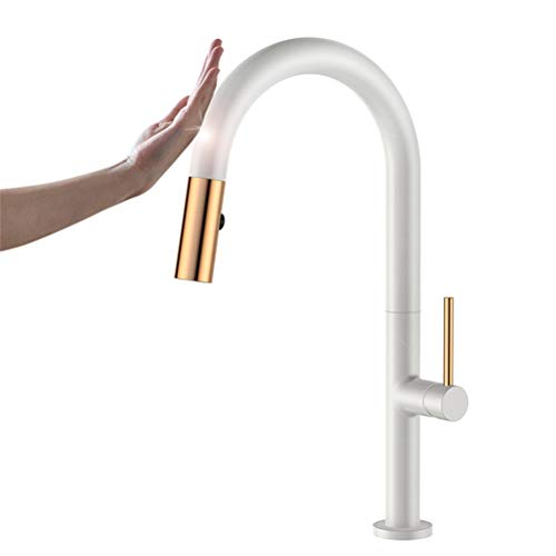Robinet tactile de cuisine à induction avec douchette extractible