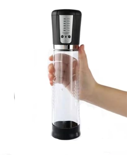 Male Vacuum Pump Strength Suction Cylinder Device, 6 Speed Sucking Automatic Pumps Training Tools, Silicone Pocket Air Pressure Stretcher for Men Stronger Bigger M7S32