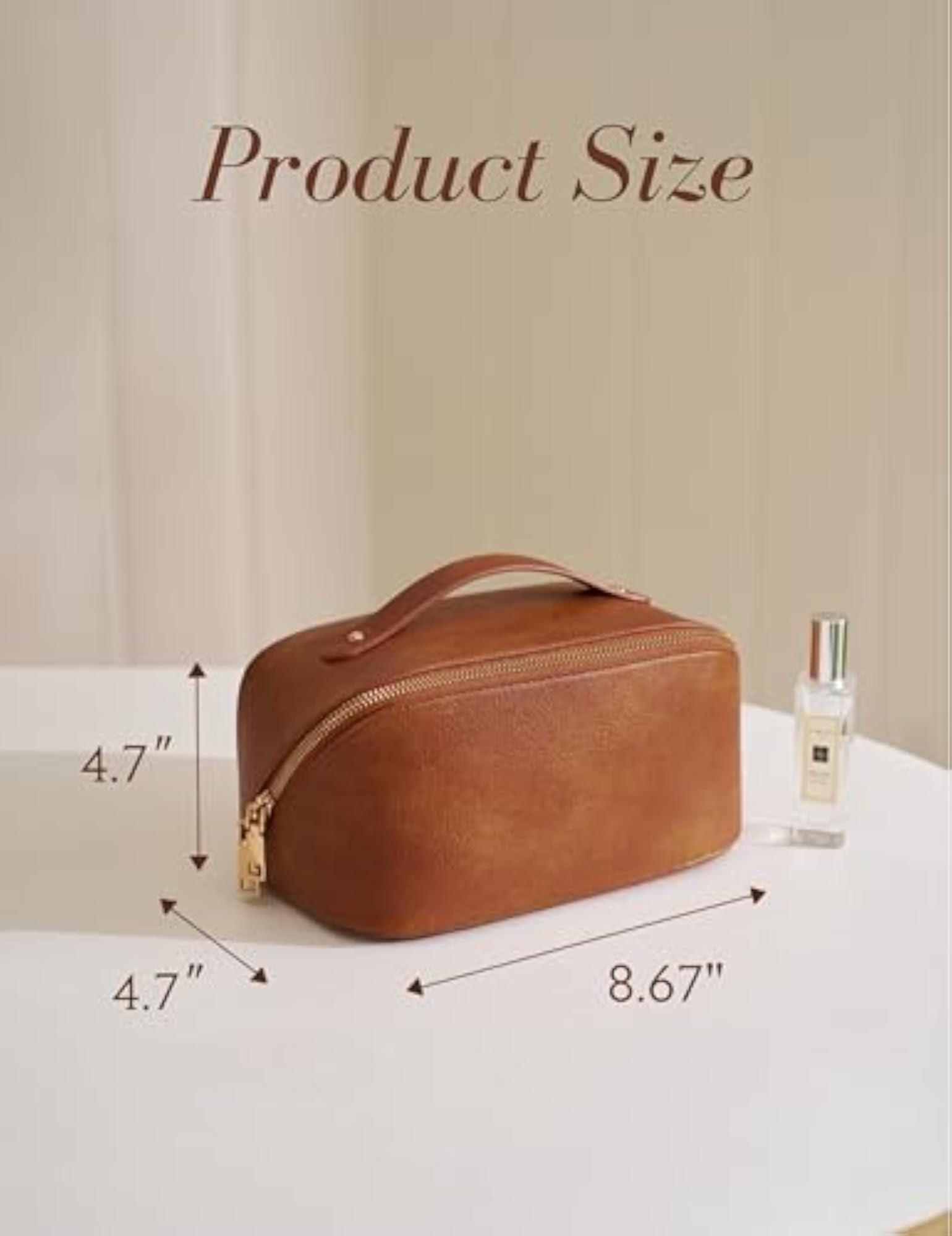 Large Capacity Travel Makeup Bag for Women with Internal Divider