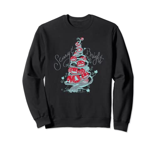 Sweatshirt Disney Nightmare Before Christmas Scary Bright noir col rond pour fans
