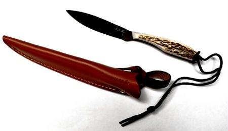 Grohmann Knives Stag Handle Trout & Bird Knife