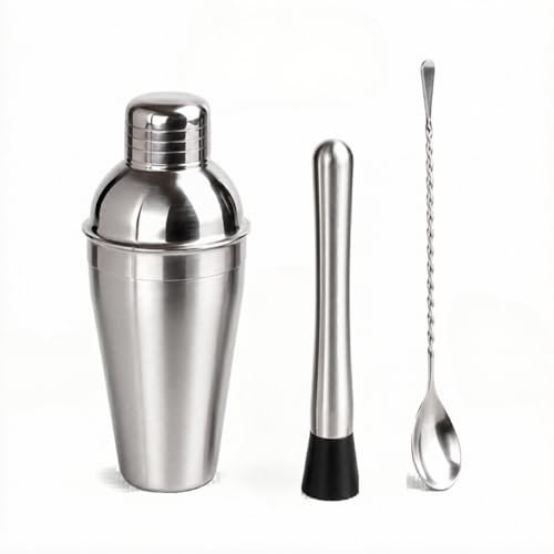 Kit Coqueteleira Profissional Inox com Dosador Socador Colher Misturadora Bailarina Ideal para Drinks Coquetéis Elegantes Resistente e Sofisticado