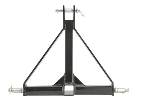 Standard 3-Point Hitch Adapter For Trailers & Farm Equipment With Category 1 Pins & 2" Hitch Receiver #TOP1