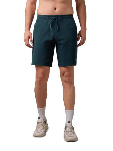 Image of TECHNOSPORT Men's Active Out Shorts ELASTOPLUS Stretch Quick Dry Sports Shorts for Gym Running Training Slim Fit Pocket UPF50+ Anti Odour