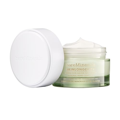 bareMinerals SKINLONGEVITY Hydration Haven Gel Cream Lightweight Moisturizer with Niacinamide Zinc & Ceramides Hydrates & Supports Skin Barrier All Skin Types Non-Greasy Gel Cream