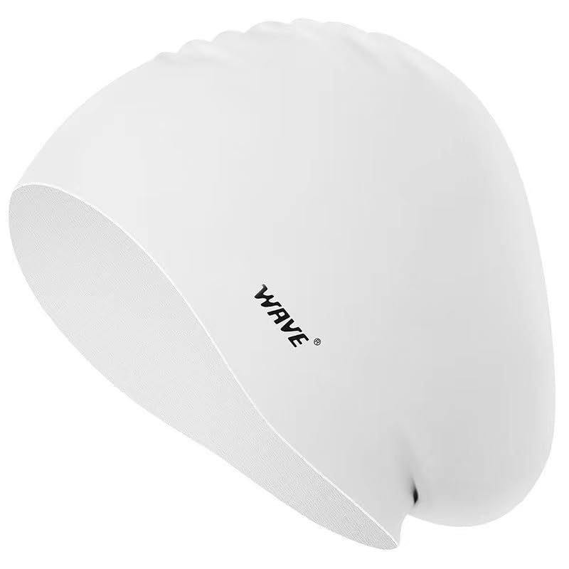 Silicone Swim Cap for Long Hair | Swimming Cap for Women Men Teenager | Curved Bathing Cap Ideal for Curly Short Medium Long Thick Hair,Hairstyle Unchanged