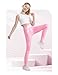 Kirinkylin Metallic Leggings for Girls Size 9-10 Years Old 2 Pack Shiny Pink High Waist Fashion Yoga Pants