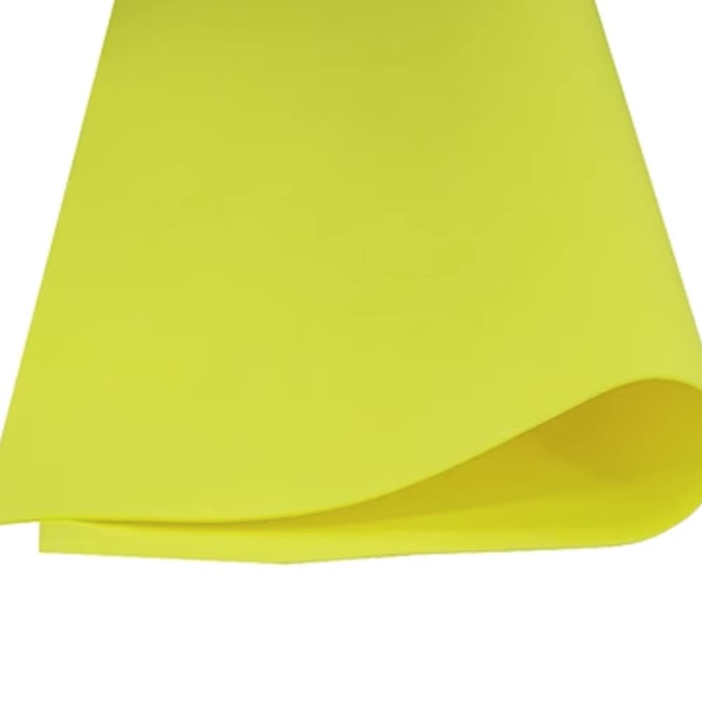 WEITINGKKK EVA Foam Sheets Craft Foam, Thin Foam Sheets 10pcs 1mm EVA Foam Sponge Papers Scrapbooking Craft Handmade Foam Sheets for Background Decor Cardboard Foam Craft Sheets(Yellow)