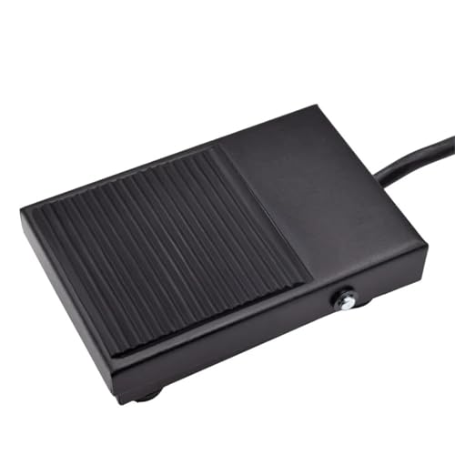 Pedal eléctrico metálico 220V 10A momentáneo para control de maquinaria