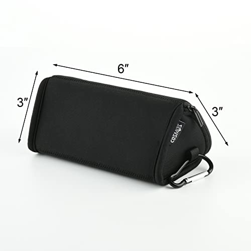 Bolsa de armazenamento utilitário de neoprene preta COSMOS Bolsa de transporte com zíper