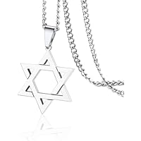 VASSAGO Collar con colgante de estrella de David Salomón de seis