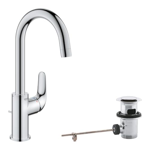 GROHE Swift Miscelatore monocomando per lavabo, Taglia L, cromo, 24330001