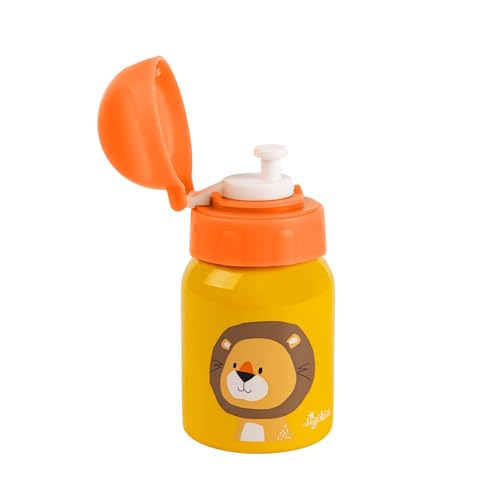 SIGIKID 25115 Trinkflasche Löwe Forest Kinderflasche Mädchen und Jungen Accessoires empfohlen ab 3 Jahren gelb 250ml