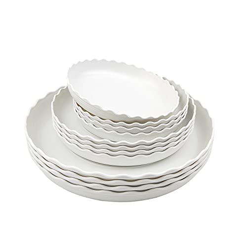 12 Pack Plastic White Plant Pot Saucer Indoor Plant Pot Tray Outdoor Flower Pot Base Plant Drip Trays for Indoor & Outdoor Plants Garden Saucers Plant Bottom Tray Assorted Sizes, (6/ 8/ 10 inch) 12 Pack Plastic White Plant Pot Saucer Indoor Plant Pot Tray Outdoor Flower Pot Base Plant Drip Trays for Indoor & Outdoor Plants Garden Saucers Plant Bottom Tray Assorted Sizes, (6/ 8/ 10 inch)
