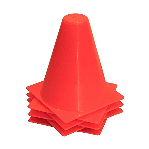 Amber Athletic Gear Cone Agility (Set of 8) - Asiento/Almohadilla para estadio de fútbol, color Rojo, talla 30 cm