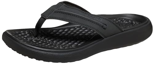 Crocs Mens Yukon Vista II Flip Flop Black/Black 11 US Men