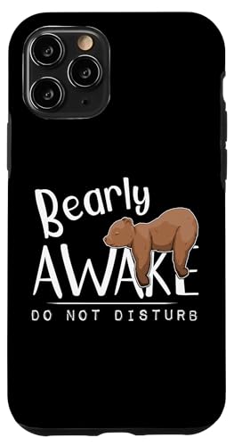 Bearly Awake Do not Disturb! �ז�����ȁI��ꂽ�O���Y���[�x�A�̃��[���A �X�}�z�P�[�X iPhone 11 Pro �p