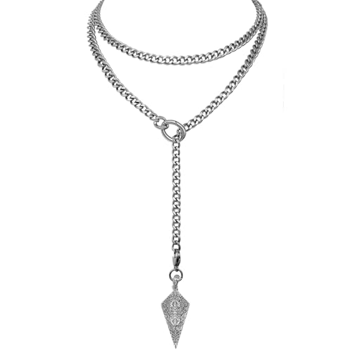 EverGlimp Knight's Shield Slip Chain Choker with...