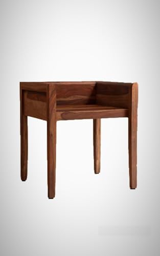Image of Solid Sheesham Wood Arm Chair | Office & Living Room Arm Chair | Solid Wood Furniture