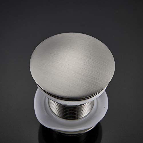 Senlesen Bathroom Faucet Vessel Vanity Sink Pop up Drain Stopper with Overflow Brushed Nickel