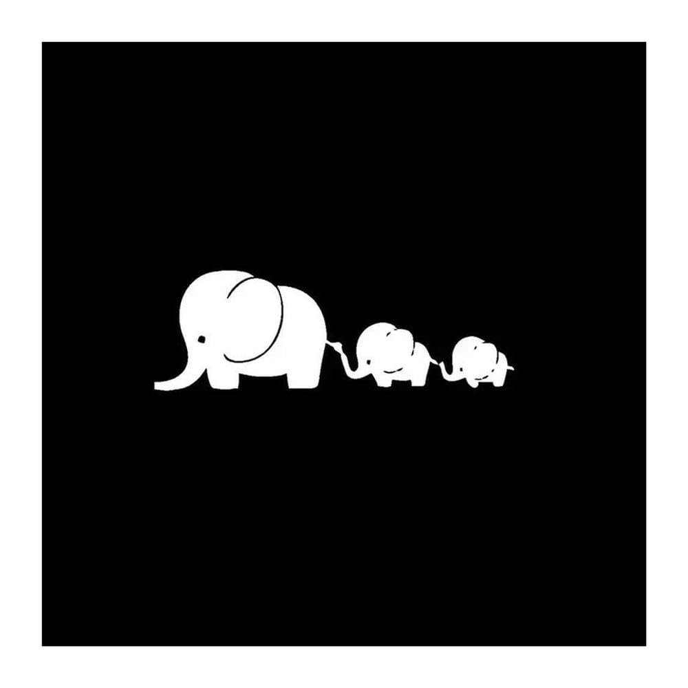 Elephant Mom and Kids Car Stickers for Laptop Water Bottle Car Truck Van SUV Motorcycle Vehicle Paint Window Wall